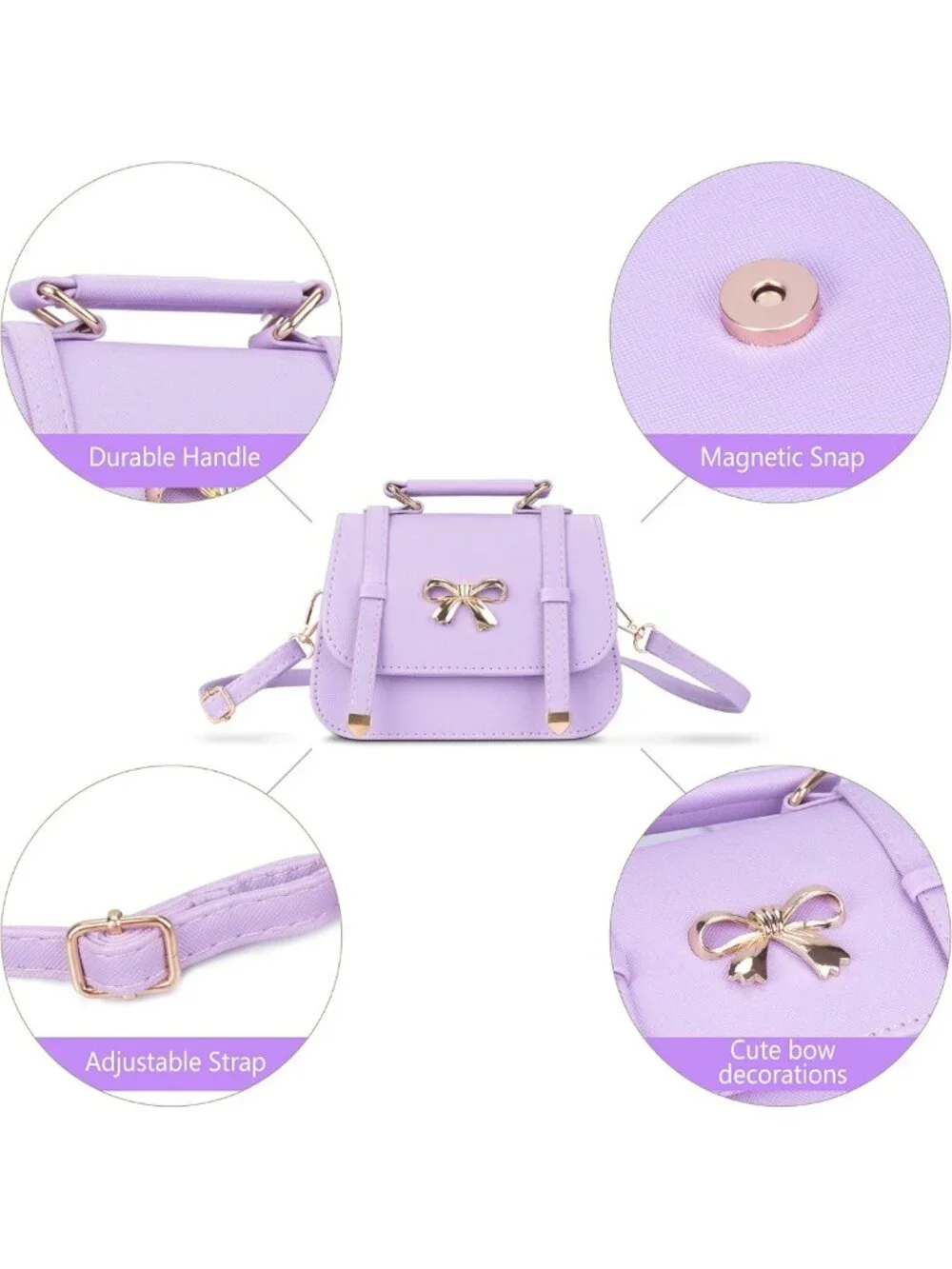 Cute Crossbody Purse for Girls | Toddler Princess Handbag | Ideal Gifts for Kids